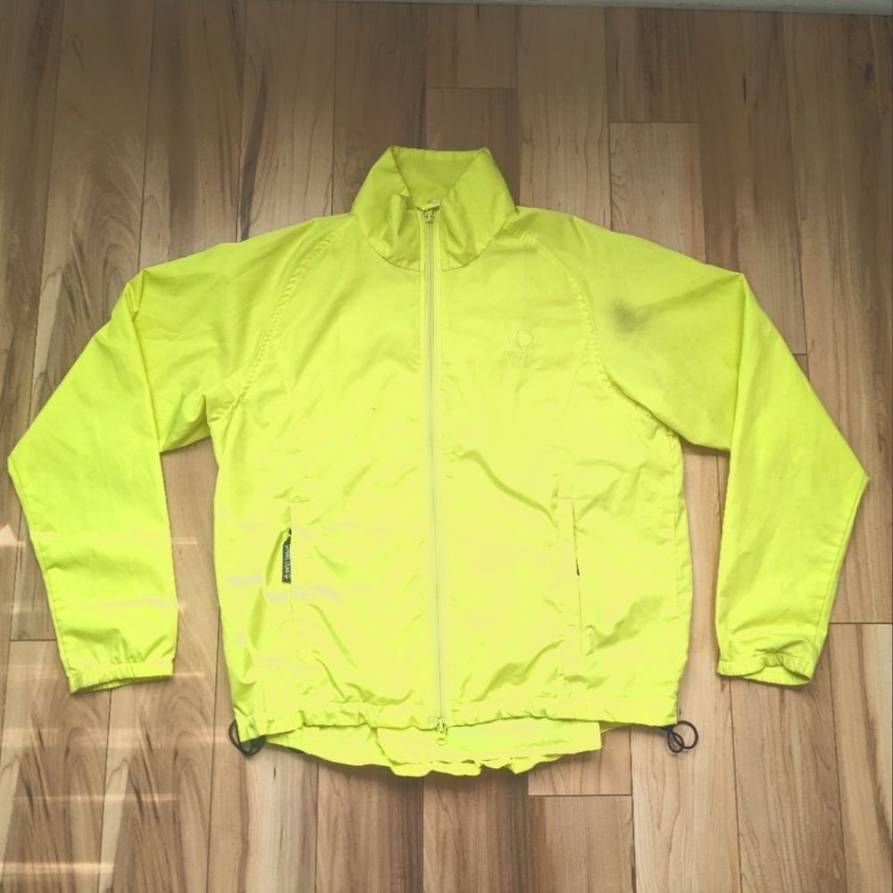 Pearl Izumi Unique Jacket Screaming Yellow Light Discoloration Size 10